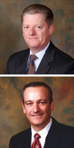 Attorneys David A. Palmer, top, and Timothy D. Howell, bottom